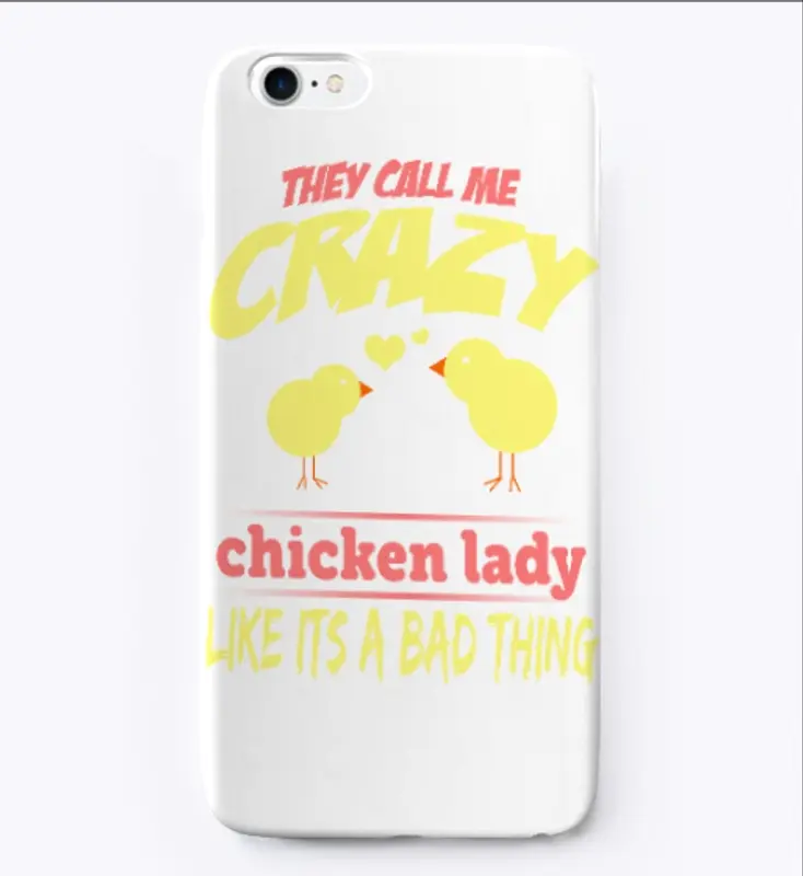 Crazy Chicken Lady iPhone Case